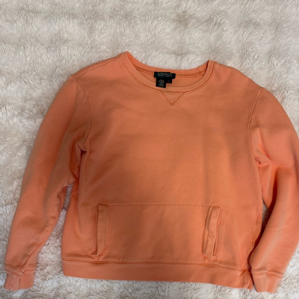 Ralph Lauren Peach Crewneck Sweater